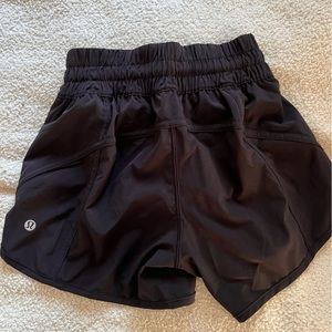 Lululemon Black High Rise Lined Shorts